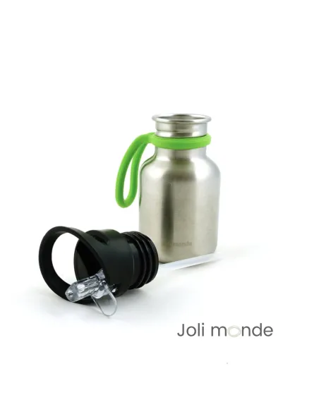 Gourde sport bouchon paille inox 18/8 simple paroi 350 ml Joli MOnde