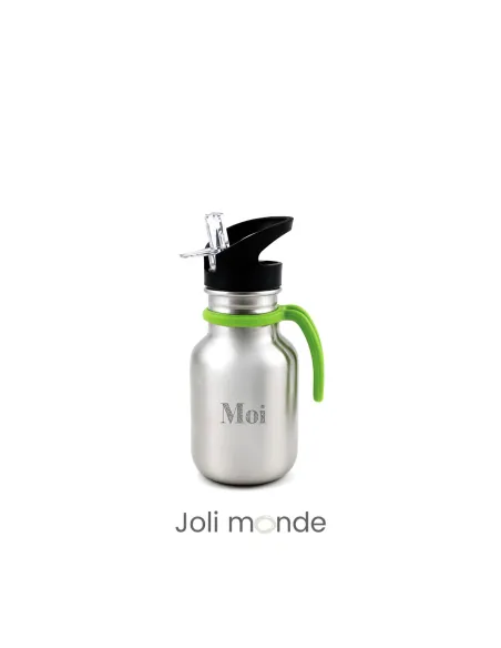 Personnalisez votre gourde sport !
Bouchon paille inox 18/8 simple paroi 350 ml Joli MOnde