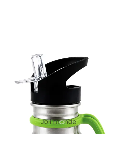 Bouchon sport avec paille intégrée amovible pour Gloup Classique et Klean Kanteen . Joli Monde