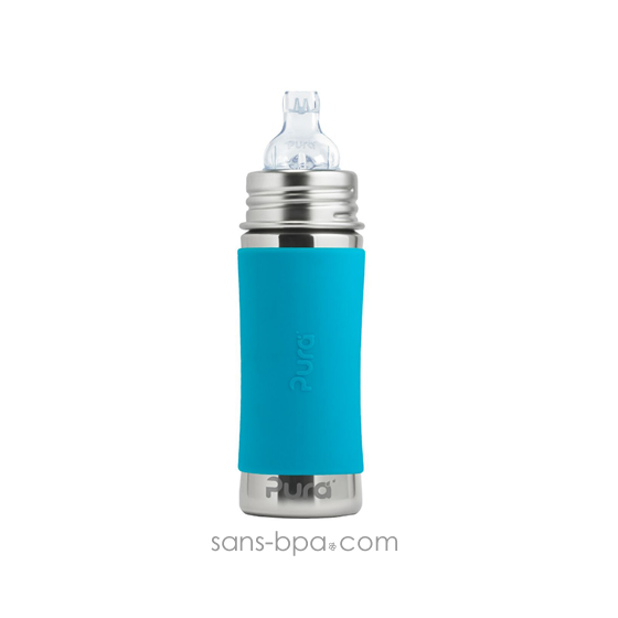 Biberon anti-fuite inox 325 ml - Green