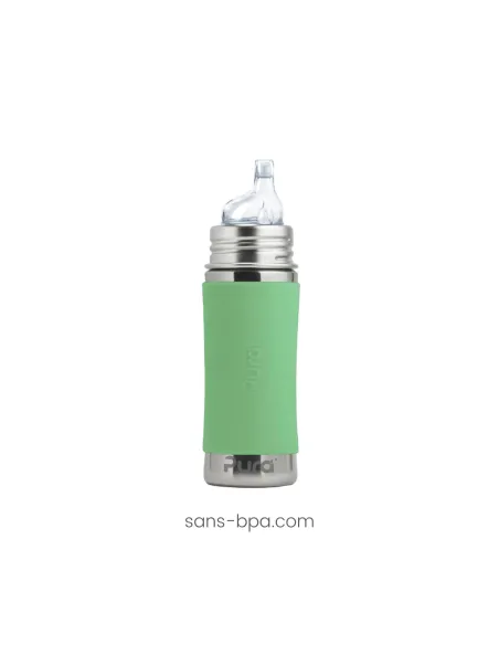 Biberon anti-fuite inox 325 ml - Moss