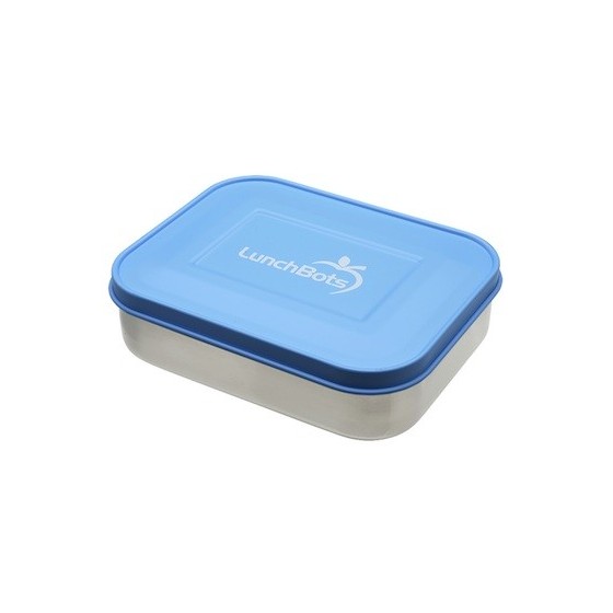 Boite inox 4 compartiments - QUAD AZUR - LUNCHBOTS