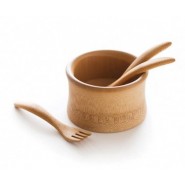 Ensemble bébé Bol & cuillère bambou - BAMBU