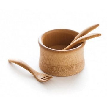 Ensemble bébé Bol  & cuillère bambou - BAMBU 2