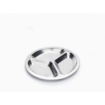 Assiette Inox à compartiments - Petit modèle - Rectangle - ONYX