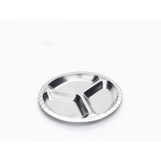 Assiette Inox à compartiments - Petit modèle - Rectangle - ONYX