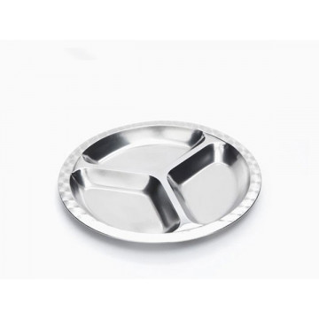 Assiette Inox à compartiments - Grand modèle - Rectangle - ONYX