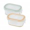 Lot 2 boites hermétiques verre ORANGE - VERT 150 ml - INNO BABY