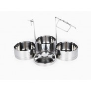 Tiffin tout inox 3 étages isotherme - ONYX