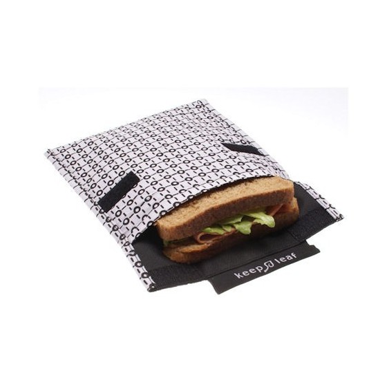 Pochette White & Black - ZOISEAUX - KEEP LEAF