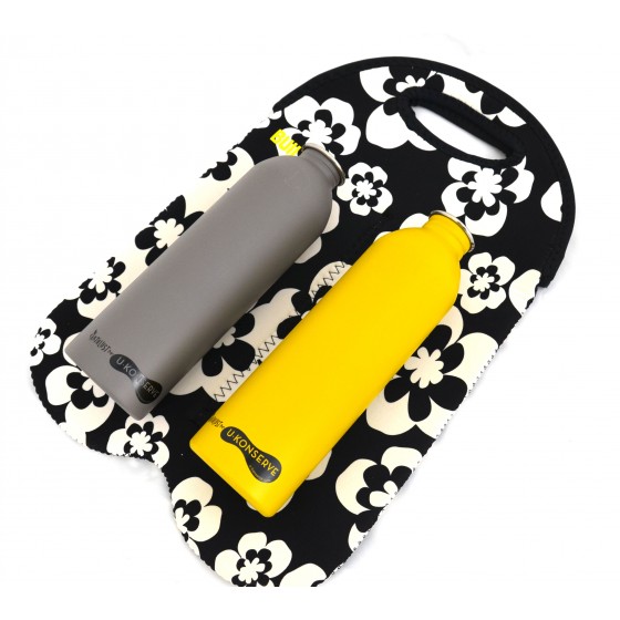 Duo de gourde inox & leur housse isotherme