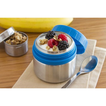 1 boite hermétique tout inox - Bleu - LUNCHBOTS 2