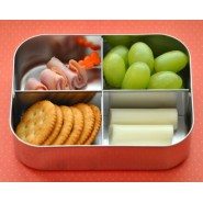 Boite inox 4 compartiments - QUAD AZUR - LUNCHBOTS