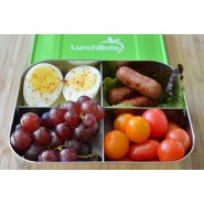 Boite inox 4 compartiments - QUAD AZUR - LUNCHBOTS