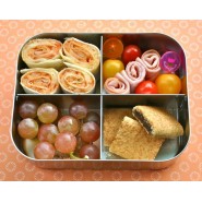 Boite inox 4 compartiments - QUAD AZUR - LUNCHBOTS