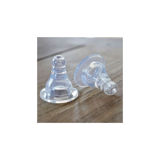 Lot 2 tétines Goulot Étroit - Débit Lent 0/3 mois - Organic Kidz