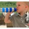 Biberon inox Isotherme Goulot Etroit 270 ml - RAYURES BLEU - ORGANIC KIDZ