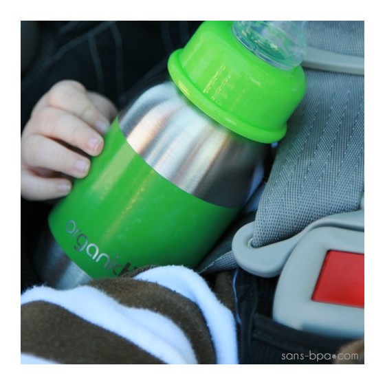 Biberon Little Green - 120 ml goulot étroit - Organic Kidz