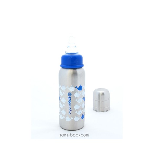 Biberon Baleine- 200 ml goulot étroit - Organic Kidz