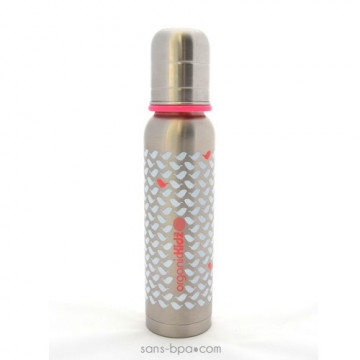 Biberon isotherme Z'oiseaux - 270 ml goulot étroit - Organic Kidz