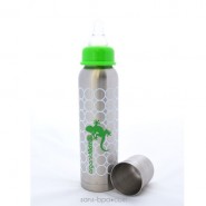 Biberon isotherme Gecko - 270 ml goulot étroit - Organic Kidz