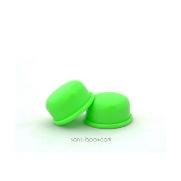 Lot 2 capuchons green pour biberon Goulot Etroit - Organic Kidz 2