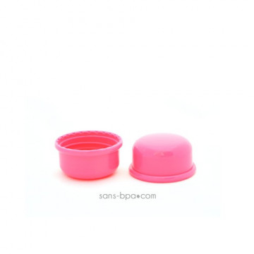Opercule d'étanchéité . Lot de 2 bouchons Goulot Étroit ROSE - ORGANIC KIDZ