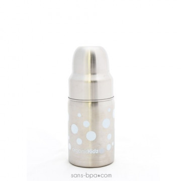 Biberon inox Goulot Large 265 ml - BLANC - ORGANIC KIDZ