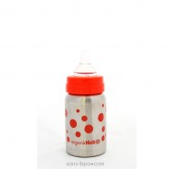 Biberon inox Goulot Large 265 ml - ROUGE - ORGANIC KIDZ