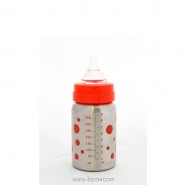 Biberon inox Goulot Large 265 ml - ROUGE - ORGANIC KIDZ
