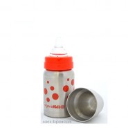 Biberon inox Goulot Large 265 ml - ROUGE - ORGANIC KIDZ