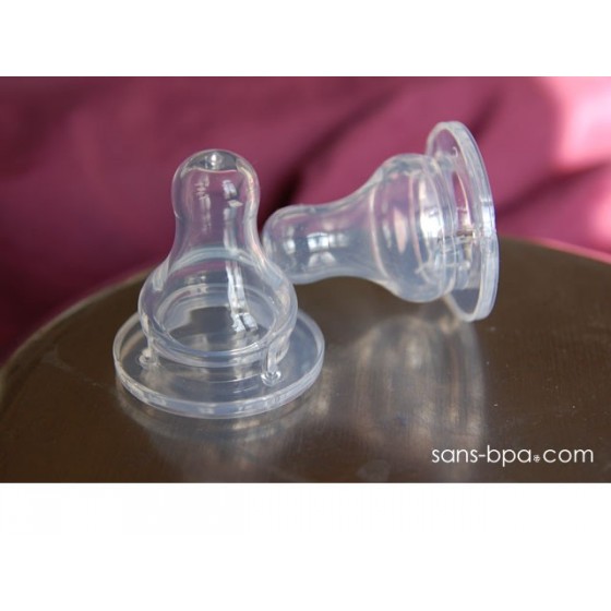 Tétine n°1 débit lent pour biberons Organic Kidz