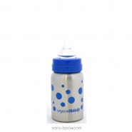 Biberon inox Goulot Large 265 ml - BLEU - ORGANIC KIDZ