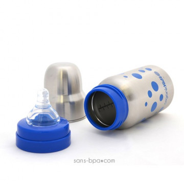 Kit évolutif 270 ml Pois Bleu - Organic Kidz 2