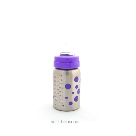 Kit évolutif 270 ml Pois Lavande - Organic Kidz