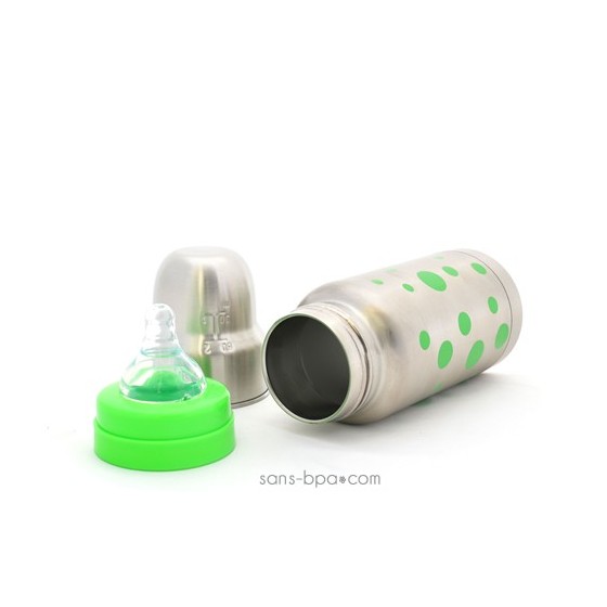 Kit évolutif isotherme Pois Vert - Organic Kidz