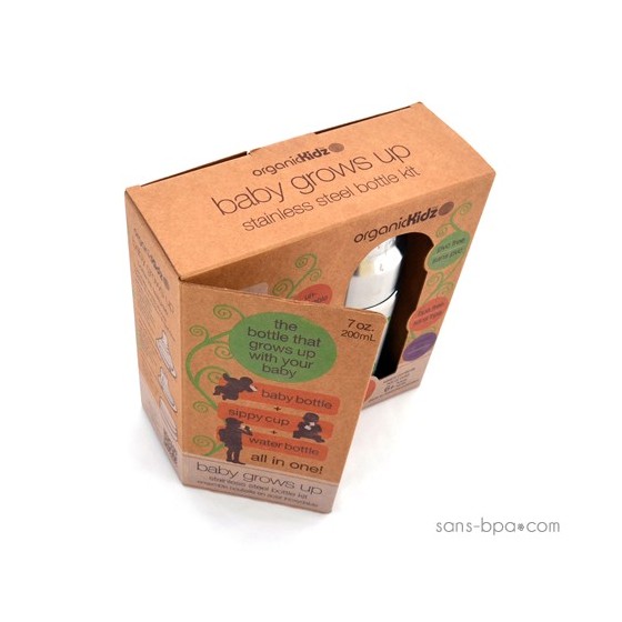 Kit évolutif isotherme Pois Vert - Organic Kidz