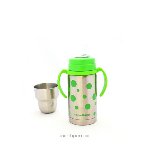 Kit évolutif isotherme Pois Vert - Organic Kidz