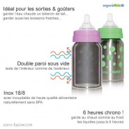 Kit évolutif isotherme Pois Vert - Organic Kidz