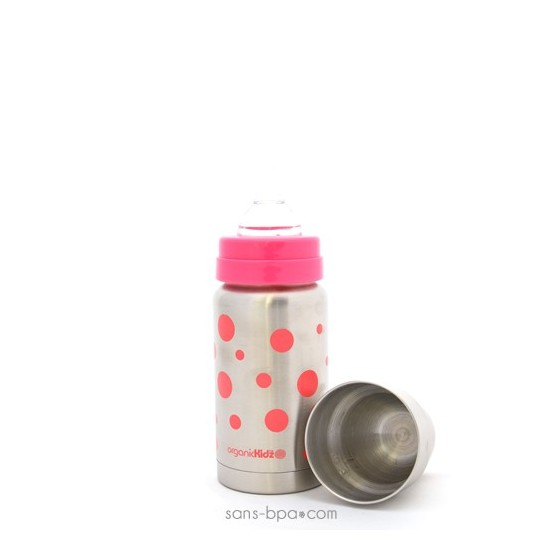 Kit évolutif isotherme Pois Rose - Organic Kidz