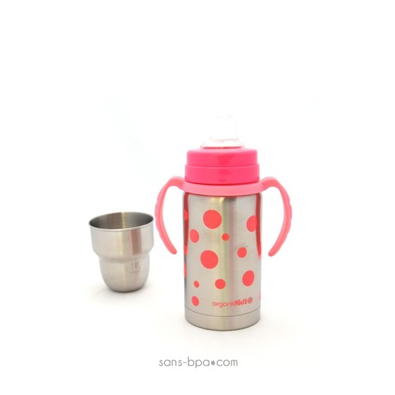 Kit évolutif isotherme Pois Rose - Organic Kidz