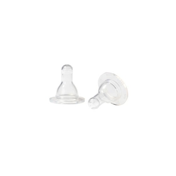 Lot 2 tétines Goulot Etroit SILICONE Sépciale bouillie - LIFEFACTORY