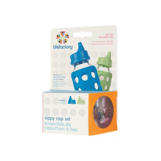 Lot 2 becs à boire Bleu & Pomme - LifeFactory