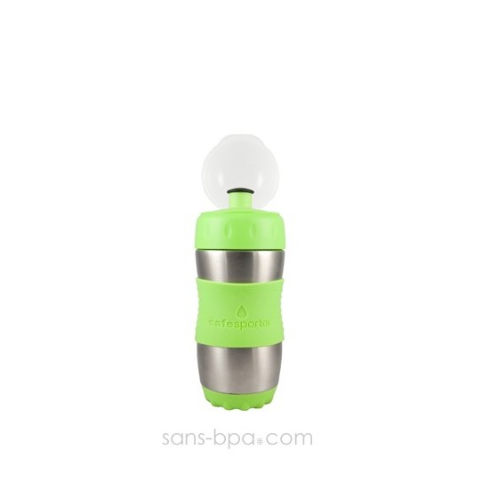 SAFE SPORTER - Gourde inox 355 ml - POMME - KID BASIX