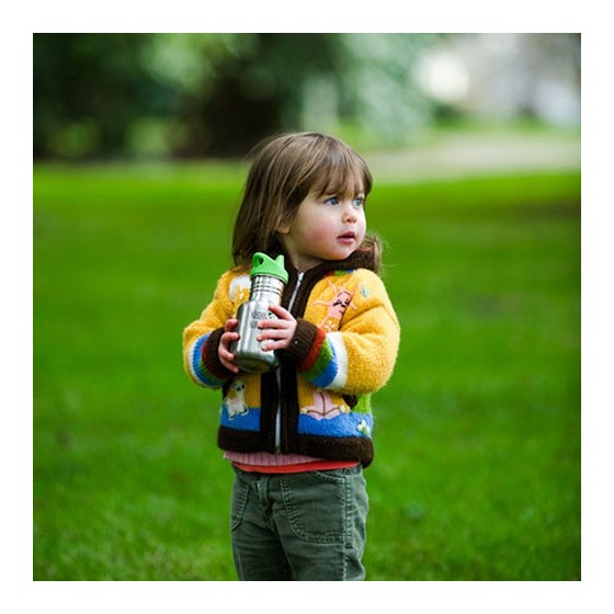 KID KANTEEN - PRUNE - Gourde anti-Fuite inox 355 ml - INOX - KLEAN KANTEEN