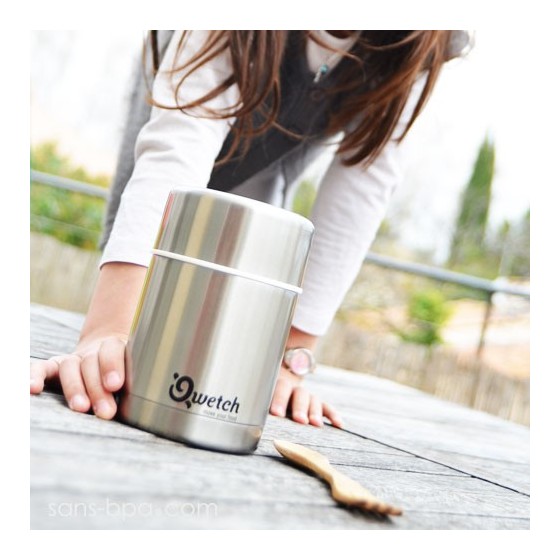 Boite repas inox isotherme 500 ml - Qwetch