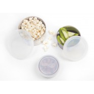 Lot 3 couvercles de rechange Cristal - Modèle médium - Pomme- KIDS KONSERVE