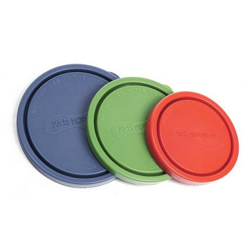 Lot 3 couvercles de rechange Océan - Modèle médium - Pomme- KIDS KONSERVE