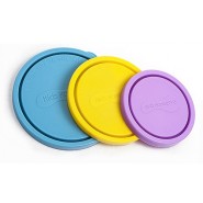 Lot 3 couvercles de rechange Azur - Modèle médium - Pomme- KIDS KONSERVE