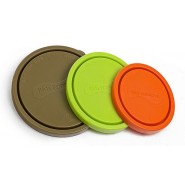 Lot 3 couvercles de rechange Nature - Modèle médium - Pomme- KIDS KONSERVE